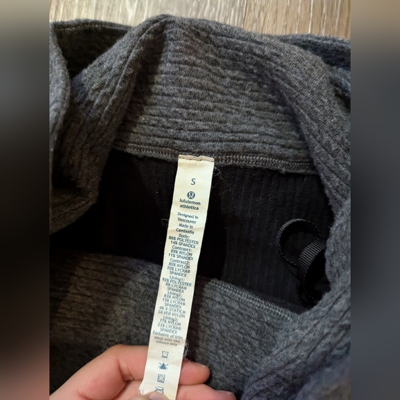 Lululemon Grey Cowl Neck Sweater dress - Picture 2 of 3